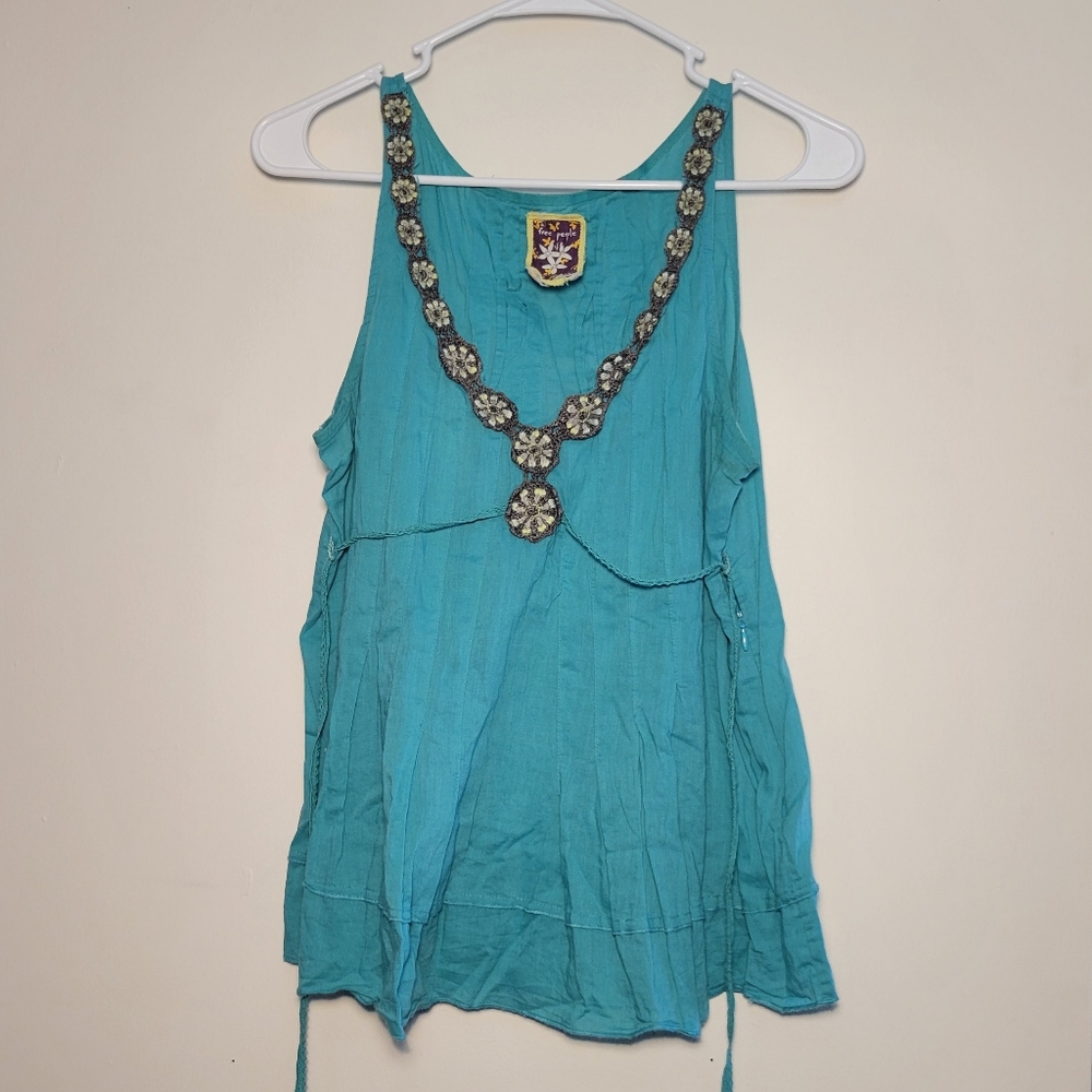 Free people embroidered tank small